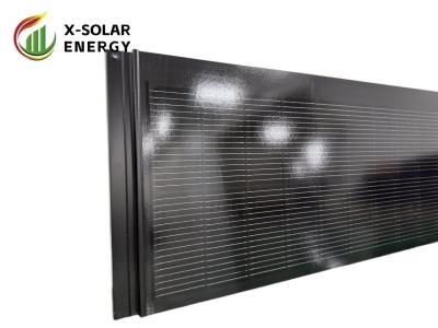 Coefficient de température de tension de court-circuit 0,04% 120W Carreaux plats noirs BIPV Modules solaires pour la production d'électricité sur le toit