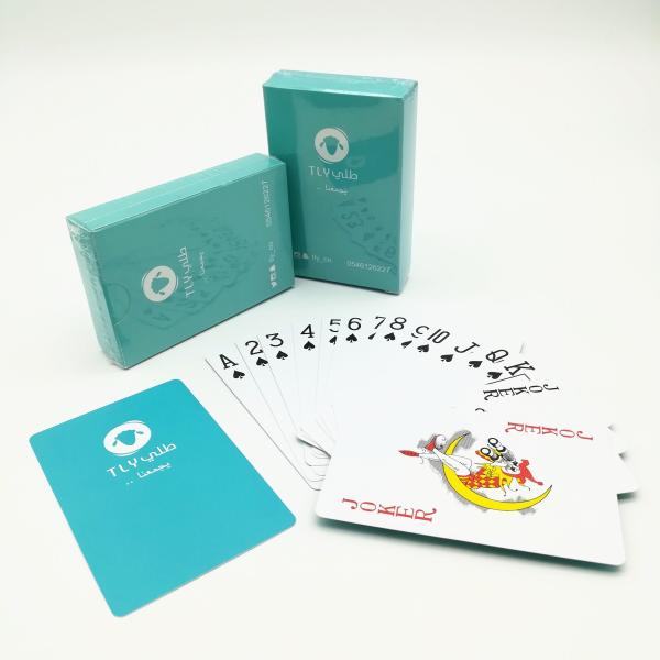 CMYK 4C Printing Waterproof Plastic Playing Cards , 300g Plastic Poker Playing Cards