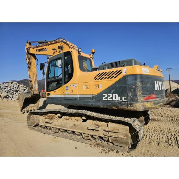 Original Brand Used Hyundai 220LC Crawler Hydraulic Excavator 22 Tons Construction Second Hand Digger