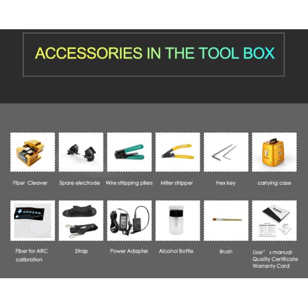 Дисплей 5s TFT соединяя FTTH оборудует Splicer сплавливания стекловолокна AI-9 VFL