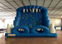 Blue Rock Climbing Bounce House 6 x 4m Escala inflável comercial