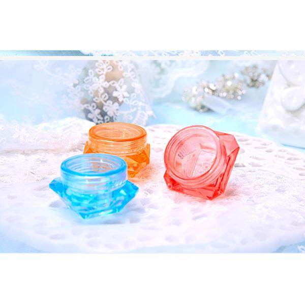 3g/5g Diamond-Shaped Plastic Cosmetic Jars Cream Box For Cream Bottle Trial Sample