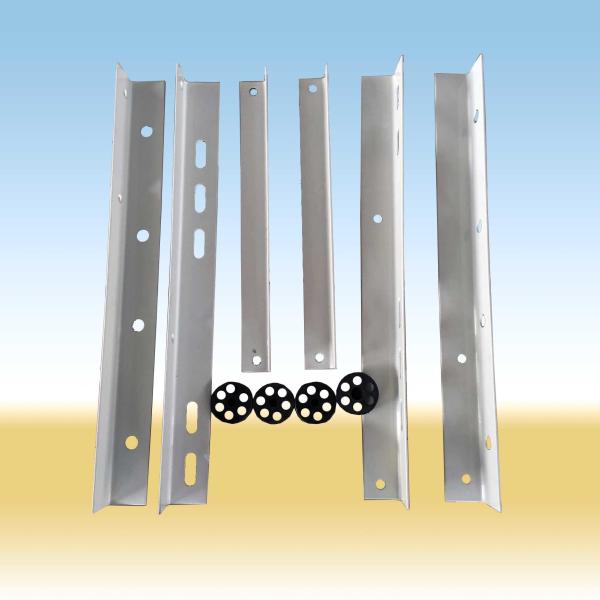 Folding Outdoor Air Conditioner Bracket Steel White Powder Coated 2.2 Mm