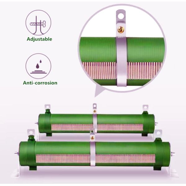 BONENS 2000 Watt Ceramic Tube Wirewound Adjustable Resistor with 1 ohm ~10k ohms Range and ±5% Tolerance