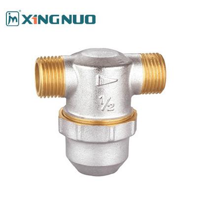 male and male thread yellow color HPB57-3 Brass Material Threaded Brass Filter Valve for  nickel plating and polish sand