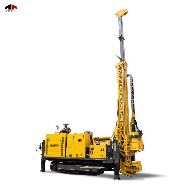 2000M Depth Crawler Mounted Fully Hydraulic Mining Core Drilling Rig For Geological Quarry Exploration