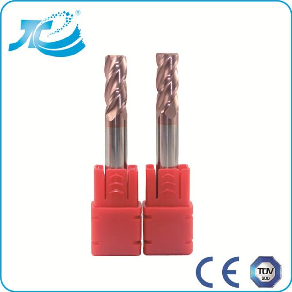 1.0-12.0mm Dia , Length 50 - 100 mm Corner Radius End Mill With 2 - 6 Flute