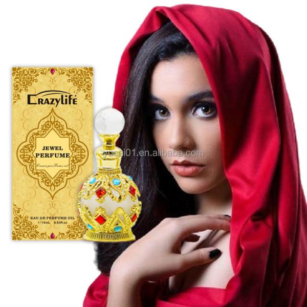 15ml Crown Glamour Arab Middle East Dubai Women's Essential Oil Perfume Dropper Bottle