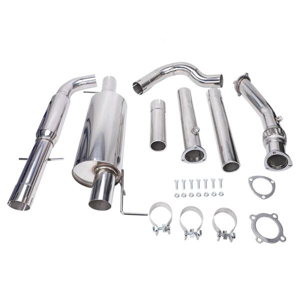 Ss 304 Cat Back Exhaust Automotive Exhaust Pipes Polished