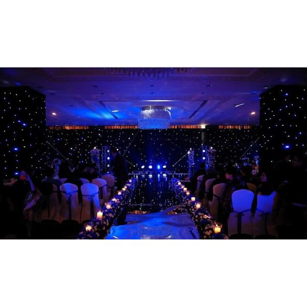 IP33 LED Star Curtain para Casamento Bar DJ Igreja Vitrine Sala de Jogos Tecido de fundo de evento