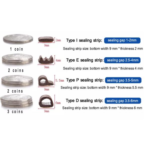 Energy Saving Anti Mosquito Self Adhesive Door Seal Strip OEM ODM
