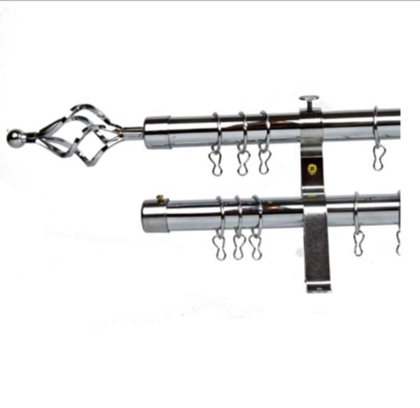 Gold Silver Iron Curtain Pipe Rod Anti Rust For Home Hotel Cafe