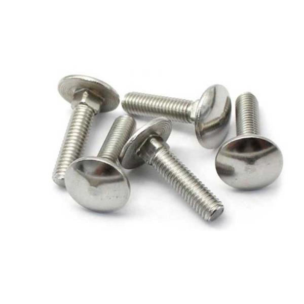 M5 X 100 Mm Stainless Carriage Bolts ASTM A307 Polished Finishing