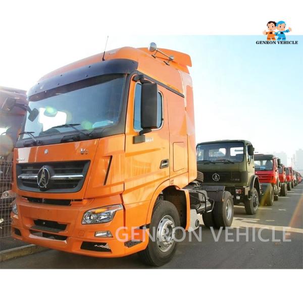 9.726L BEIBEN Trailer Tractor Head Trucks 420Hp 8098 hydraulic steering