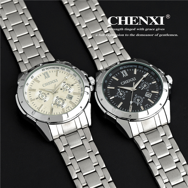 C019C5J Calenda Stainless Steel Wrist Watch Man Cool Sports Watch Japan Movt Quartz Watch