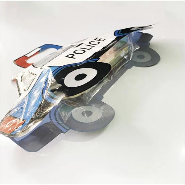 CMYK 4 Color Offest Printed School-Shaped Standing Bag for Children's Gift Candy Packaging