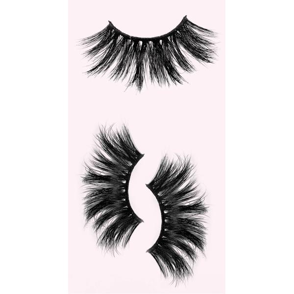 Накладные ресницы из черной норки с полной полосой ручной работы 25 мм натуральные накладные ресницы