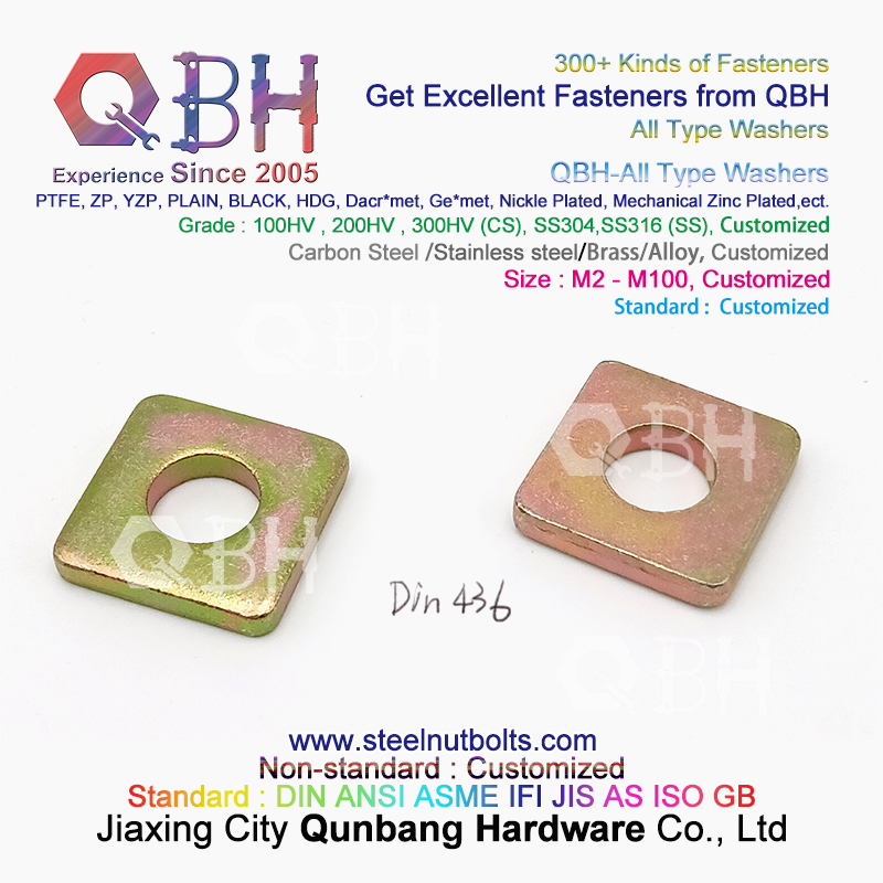 Плоская пружина QBH DIN125 DIN127 F436 F436M F959 F959M DIN434 DIN436 NFE25-511 типа Все сплющила Toothed круглую квадратную шайбу