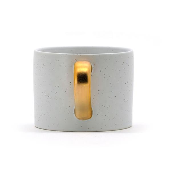 White Mug Gold Handle Crockery Mom Mug Ceramic Coffee Mug For Mothers Day Cup Make Tea