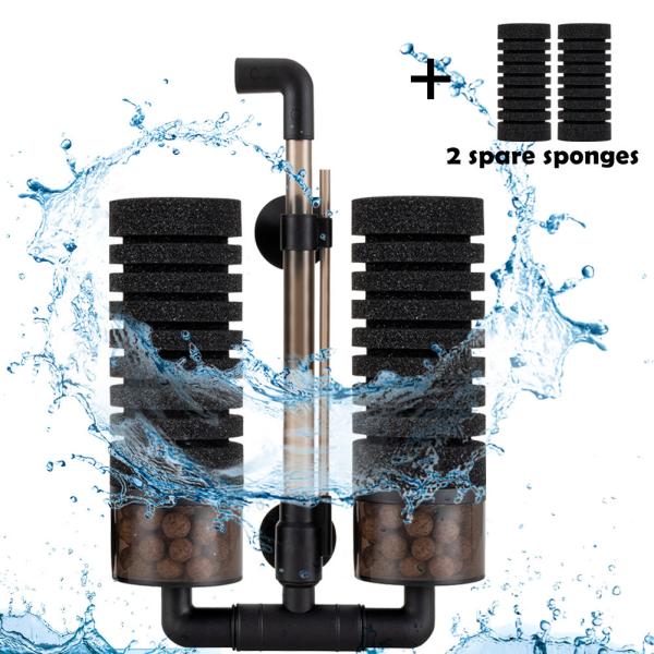 4w 10 Gallon Air Pump Sponge Filter For Aquarium