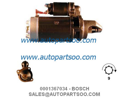 0001367069 - BOSCH Starter Motor 12V 3KW 10T MOTORES DE ARRANQUE