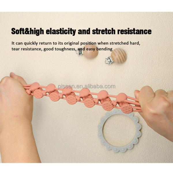 Necklace Pacifier Chain Focal Shaped Beads For Beaded Pens Silicone teething Focus Beads kid toys