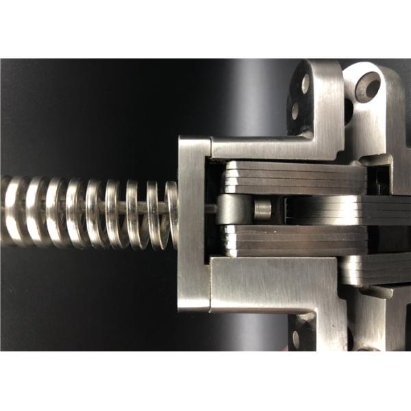 4 Mounting Holes Invisible Cabinet Hinges Stainless Steel Self Closing Spring