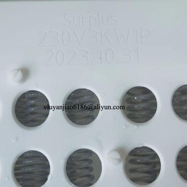 230V 1P 3KW 250x250x40mm chauffeur submersible en PTFE pour la fabrication de semi-conducteurs