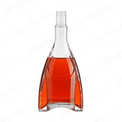 Glass Liquor Bottle with Cork 750ml 500ml 375ml 200ml 100ml Vodka Spirit Gin Rum