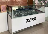 Congélateurs de crème glacée d'affichage de scoop de coffret d'étalage de Gelato avec des casseroles de la GN
