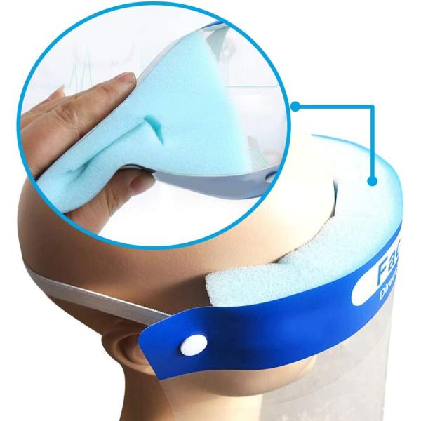 Non Wearing Pressure Plastic Face Shield , Chemical Resistant Face Shield Safe