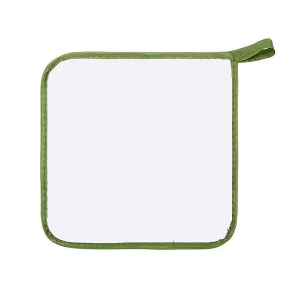 Custom Colorful Sublimation Blank Printable Polyester Pot Holder Waterproof Heat Resistant Dishwasher Safe