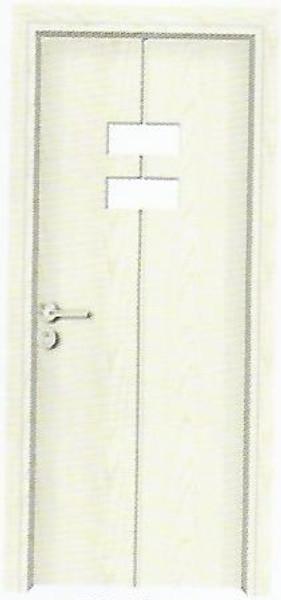 AB-GM6018 PVC-MDF glass door