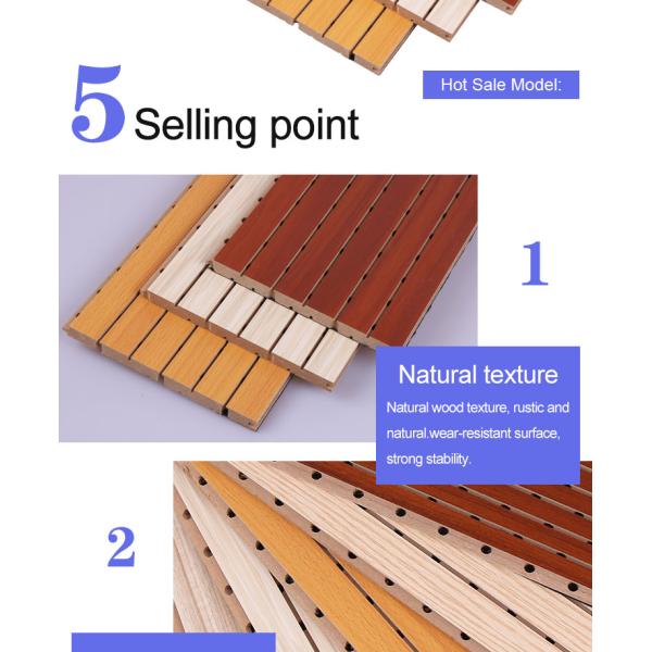 Wooden Acoustic Panels Fireproof Ceramic Aluminum Perforated Solid Wood Multi-Layer Conference Room