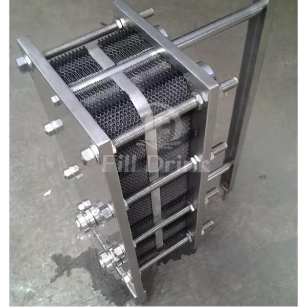 Syrup Plate Soft Drink Production Line Industrial Plate Heat Exchanger SUS304