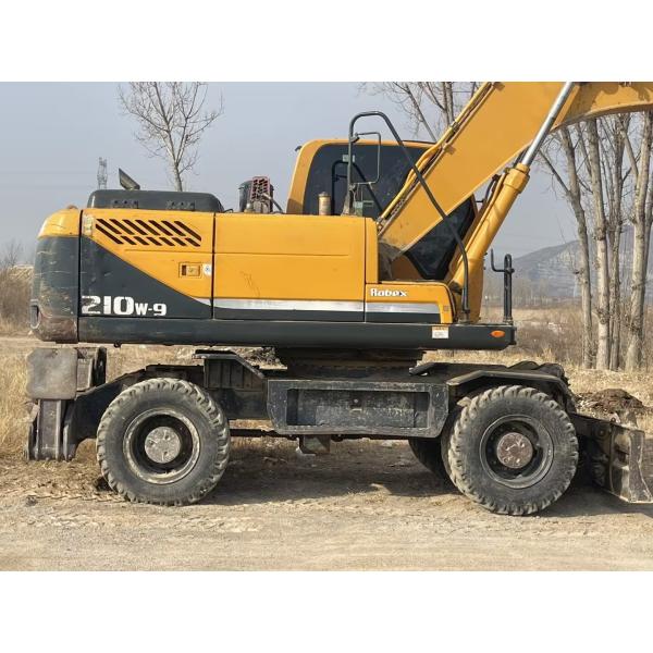 Колесные экскаваторы Hyundai 210W-9 21 тонны Земля движущиеся копальники