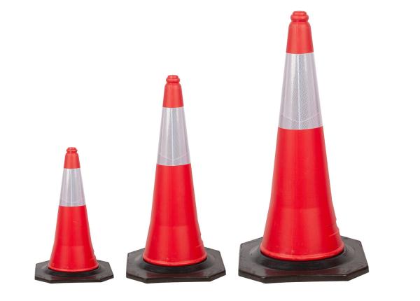 1M 5KGS Qatar Cheap Red Reflective Traffic Road Safety Cone
