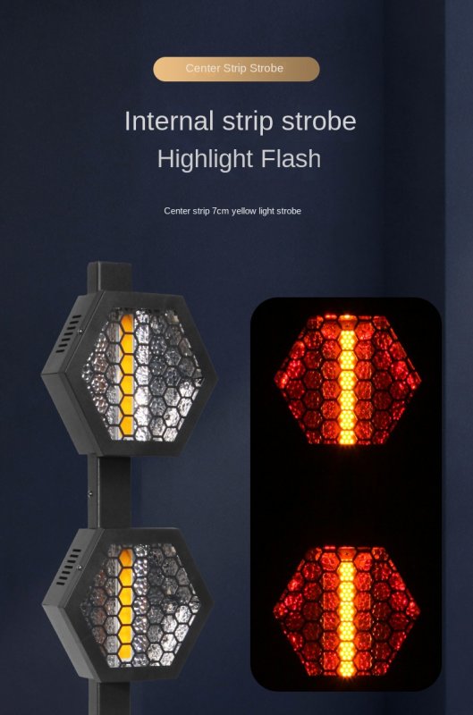 6-Pixel Flash Effect 100W Warm White Induction Lamps Stage Lights Background Atmosphere Spotlights Aluminum Lamp Body Daylight