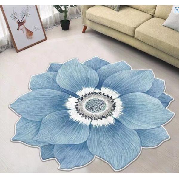 Irregular Living Room Floor Carpets Gold Diamond Velvet Flower Bedroom Sofa Floor Carpet