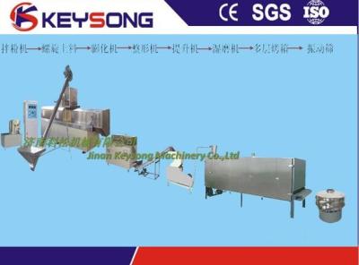 Two Screw Bread Crumb Making Machine , Full Automatic Twin Screw Extruder Machine