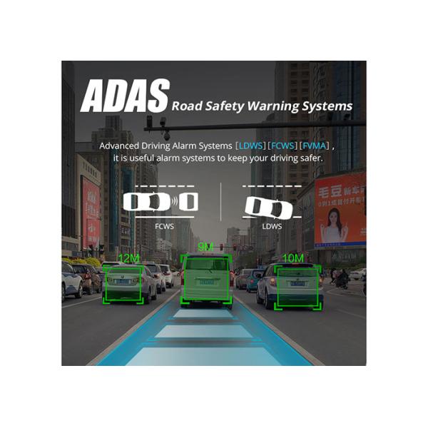 Dual Cams Recording Android 8.1 ADAS 4G Car DVR