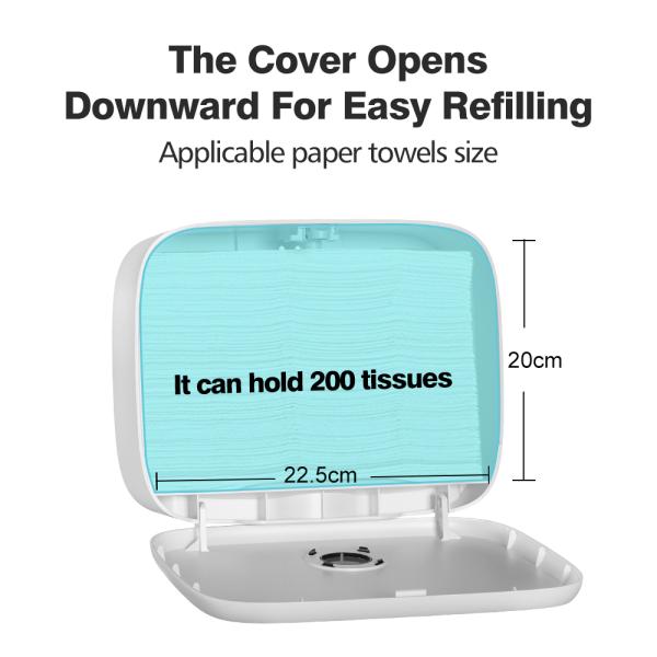 Waterproof Manual Paper Dispenser Wall Mount ABS Plastic Hand Paper Towel Dispenser