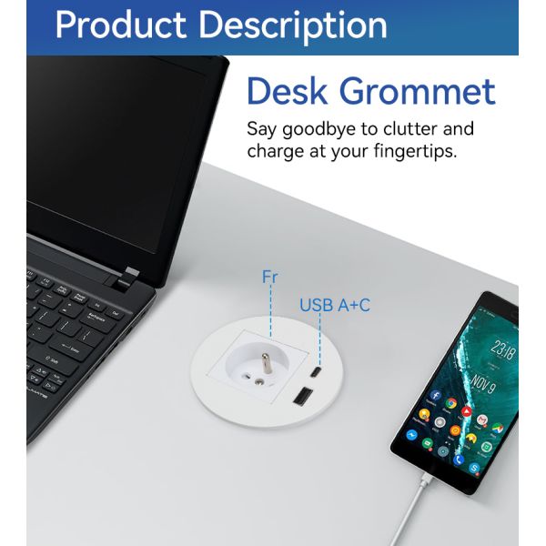 ROHS Table Desk Power Grommet For Conference Room Boardroom