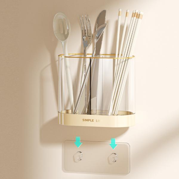 single grid and double grids Kitchen Spoon Fork Chopstick Storage Utensil Holder Organizer