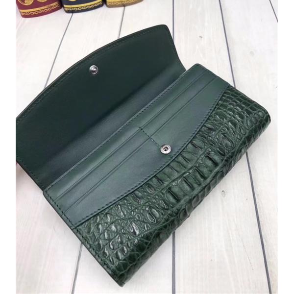 Authentic True Crocodile Skin Women's Long Chic Wallet Female Card Holders Exotic Real Alligator Leather Lady Clutch