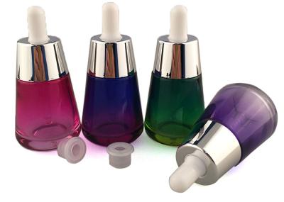 Bouteilles en verre cosmétiques de 1 once, couvercle à visser cosmétique écologique de conteneurs