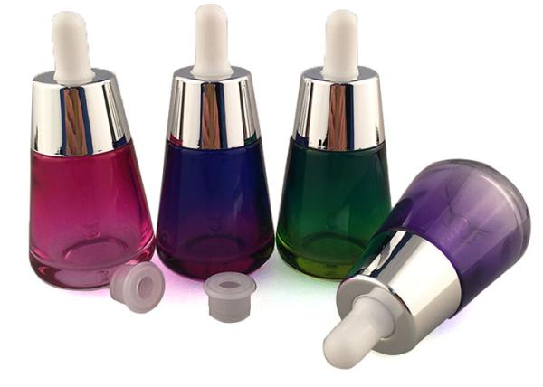 Bouteilles en verre cosmétiques de 1 once, couvercle à visser cosmétique écologique de conteneurs