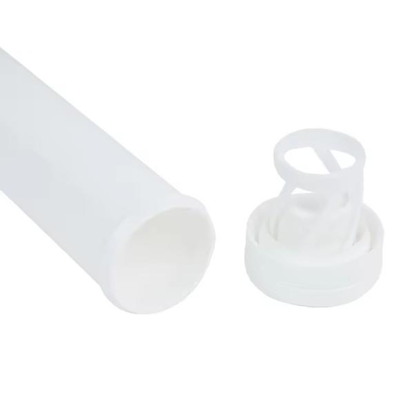 Tubo de embalaje de pastillas efervescentes para pastillas médicas Piece OEM y tubo de plástico blanco