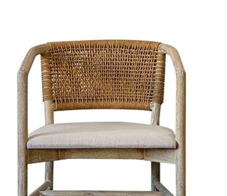 Woven Rattan Back Dining Armchair CYC-059