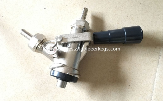 S type coupler with pressure relief valve pull handle